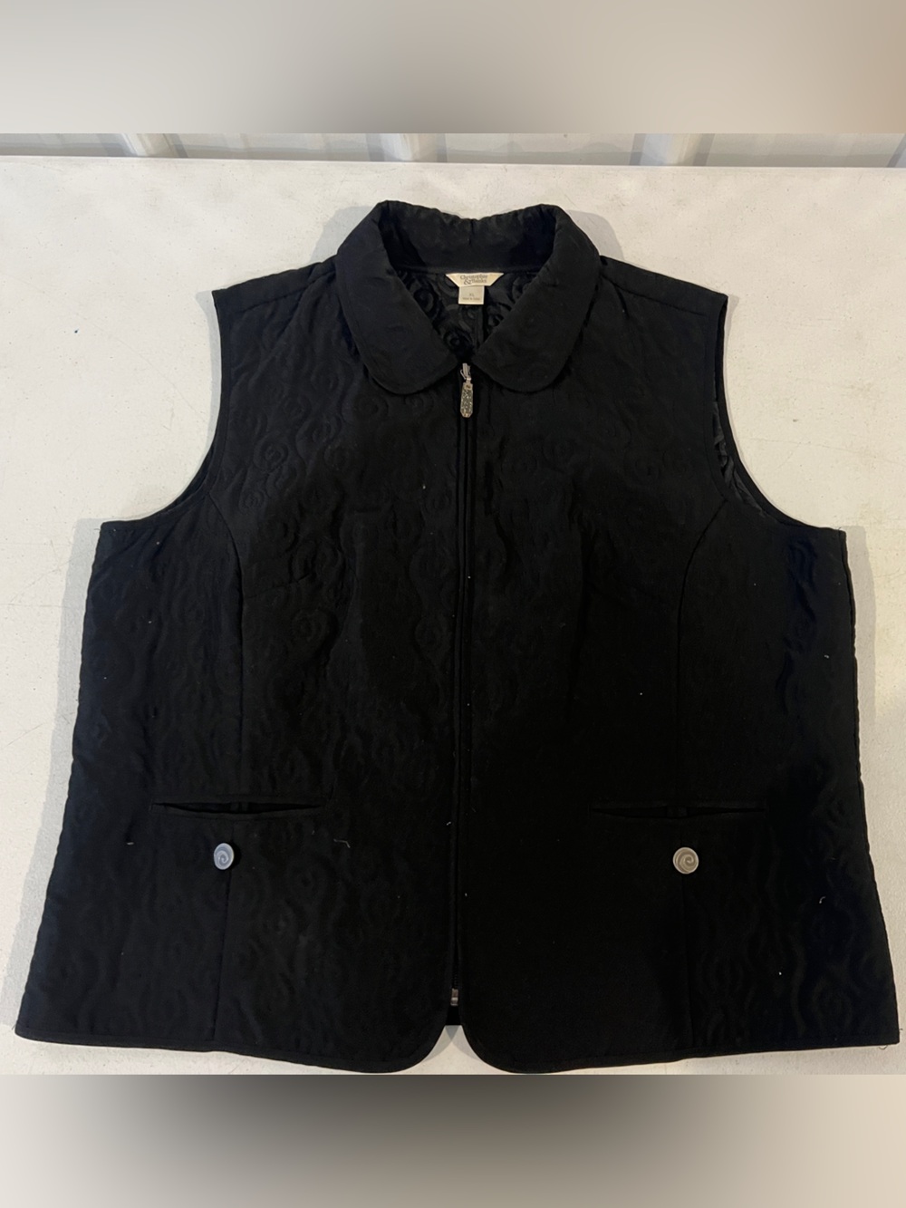 Christopher & banks zip-up vest